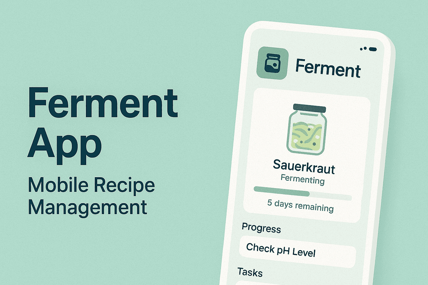 Ferment App – Mobile Recipe Management project screenshot